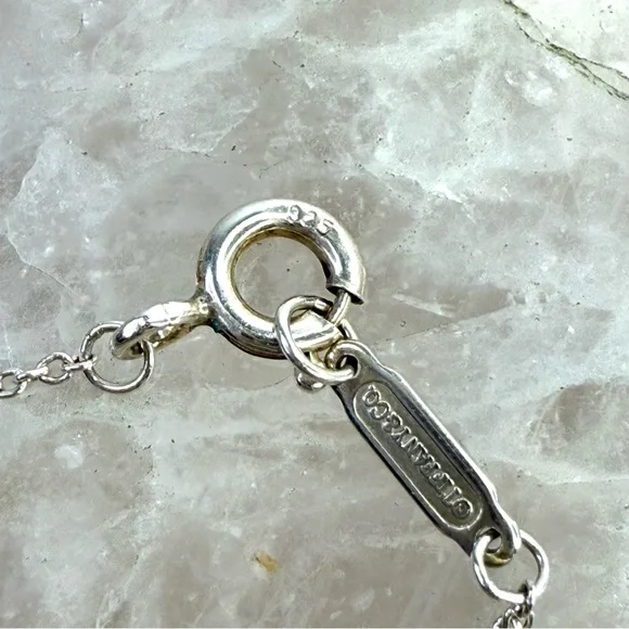 Tiffany & Co. Silver Return to Tiffany Mini Double Heart Tag Pendant Necklace - Picture 7 of 8